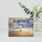 Carte Postale "Pas de remède à la curiosité" Citation inspirée P (Debout devant)