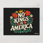 Carte Postale Pas de rois en Amérique (Dos)