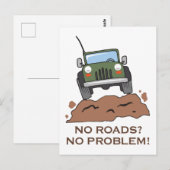 Carte Postale Pas de routes (Devant / Derrière)