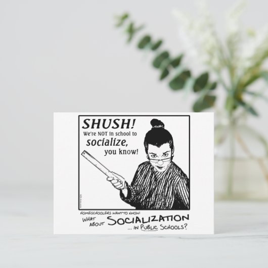 Carte Postale Pas de socialisation ! (Debout devant)