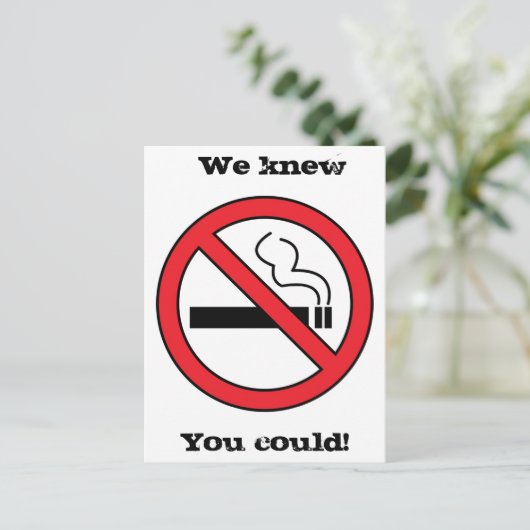 Carte Postale Pas de tabac (Debout devant)