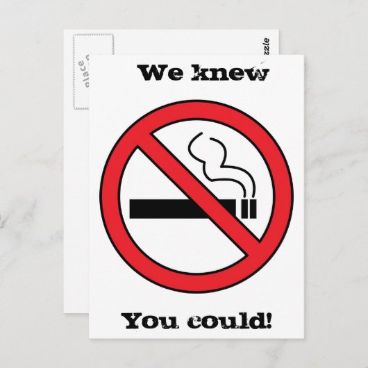 Carte Postale Pas de tabac (Devant / Derrière)