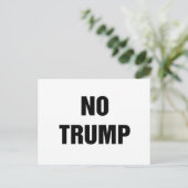 CARTE POSTALE PAS DE TRUMP ! (Debout devant)