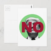 Carte Postale Pas de Trump (vert et rouge) (Devant / Derrière)