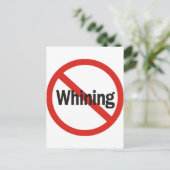 Carte Postale Pas de Whining (Debout devant)