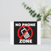 Carte Postale Pas de zone téléphonique (Debout devant)