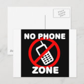 Carte Postale Pas de zone téléphonique (Devant / Derrière)