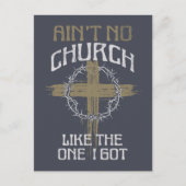 Carte Postale Pas d'église comme celle que j'ai eu design de tex (Devant)