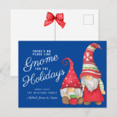 Carte Postale Pas d'endroit comme Gnome pour les vacances (Devant / Derrière)