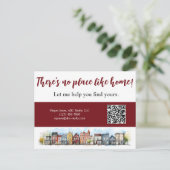 Carte Postale Pas d'endroit comme maison Immobilier Burgandy Mar (Debout devant)