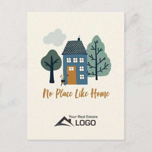 Carte Postale Pas d'endroit comme maison Scandinave Custom Immob (Devant)