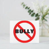 Carte Postale Pas d'intimidation (Debout devant)