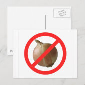 Carte Postale Pas d'oignon (Devant / Derrière)