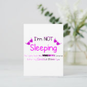 Carte Postale Pas dormir (Debout devant)