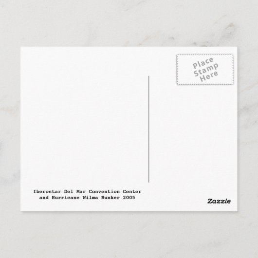 Carte Postale Pas d'ouragans (Dos)