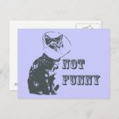 Carte Postale Pas drôle (Devant / Derrière)
