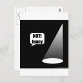 Carte Postale Pas drôle (Devant / Derrière)