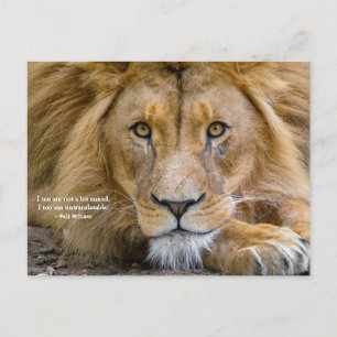 Carte Postale Pas du tout apprivoisé - Citation motivationnelle 