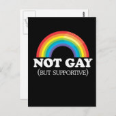 CARTE POSTALE PAS GAY (Devant / Derrière)