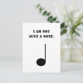 Carte Postale Pas juste une note Musique drôle Humour (Debout devant)