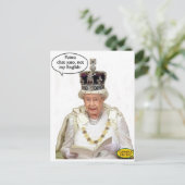 Carte Postale Pas l'anglais de la reine (Debout devant)