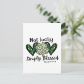 Carte Postale Pas Lucky, Simplement Béni Lucky Charm St Patrick (Debout devant)