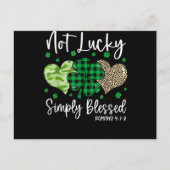 Carte Postale Pas Lucky Tout Simplement Béni (Devant)