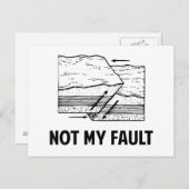 Carte Postale Pas ma faute (Devant / Derrière)
