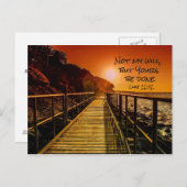 Carte Postale Pas ma volonté, mais vous êtes fait Luc 22:42 Ecri (Devant / Derrière)