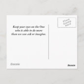 Carte Postale Pas ma volonté, mais vous êtes fait Luc 22:42 Ecri (Dos)