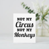 Carte Postale Pas mon cirque (Debout devant)