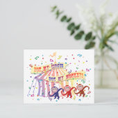 Carte Postale Pas mon cirque... (Debout devant)