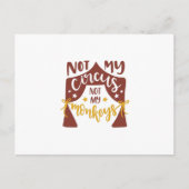 Carte Postale Pas mon cirque, pas mes singes (Devant)