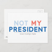 Carte Postale Pas mon président (Devant / Derrière)