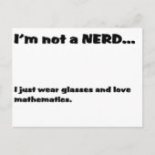 Carte Postale Pas NERD... (Devant)