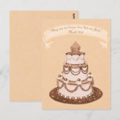 Carte Postale Pas plus de 2 mais 1 Flesh~Écriture de gâteau Mari (Devant / Derrière)