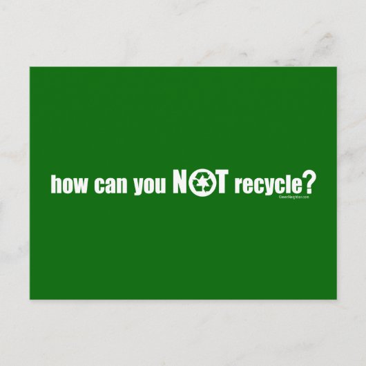 Carte Postale Pas recycler ? (Devant)