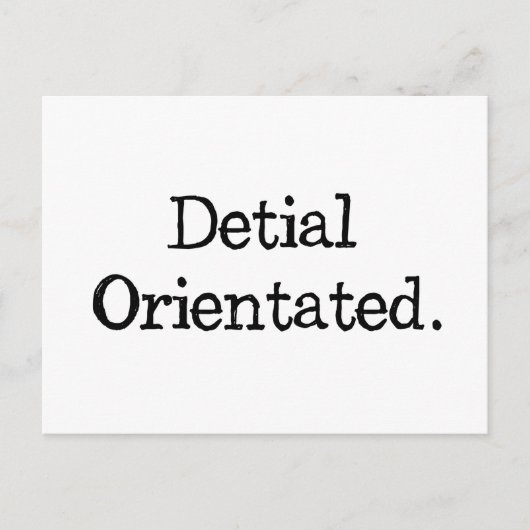 Carte Postale Pas si détaillé (Devant)