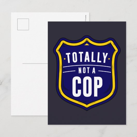 Carte Postale Pas un flic (Devant / Derrière)