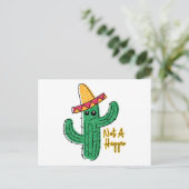 Carte Postale Pas Un Gros Cactus Mexicain Sombrero (Debout devant)