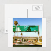 Carte Postale Pasadena en route (Devant / Derrière)