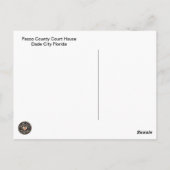 Carte Postale Pasco County Court House Floride (Dos)