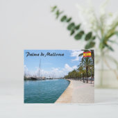 Carte Postale Paseo maritimo - Palma de Mallorca, Espagne (Debout devant)
