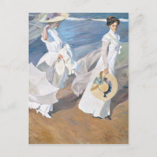Carte Postale Paseo por la playa - Sorolla - 1909