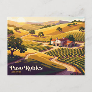 Carte Postale Paso Robles Californie côte centrale