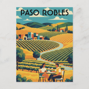 Carte Postale Paso Robles Côte centrale de Californie
