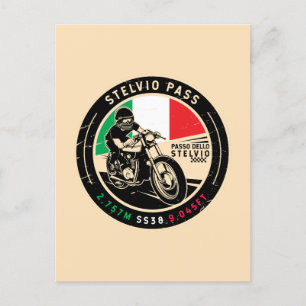 Carte Postale Pass Stelvio   Passo Dello Stelvio   Motorcycle