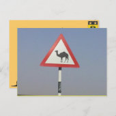 Carte Postale passage à chameau (Devant / Derrière)