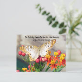 Carte Postale Passage à la frontière - Citation de papillon de p (Debout devant)