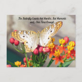 Carte Postale Passage à la frontière - Citation de papillon de p (Devant)